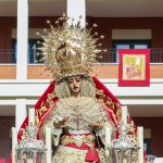 En imágenes, el regreso de la Virgen de la Encarnación de San Benito a su templo tras visitar a las Hermanitas de los Pobres