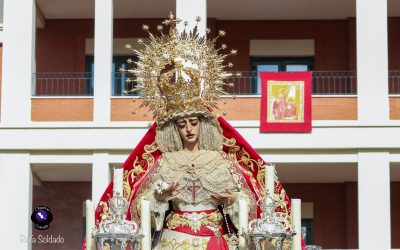 En imágenes, el regreso de la Virgen de la Encarnación de San Benito a su templo tras visitar a las Hermanitas de los Pobres