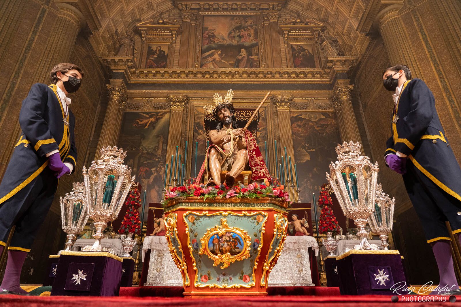 En imágenes, veneración del Santísimo Cristo de la Coronación de Espinas de la Hermandad Del Valle