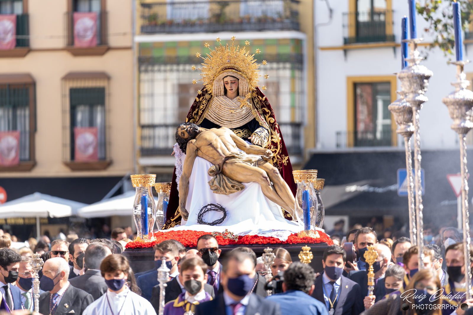 En imágenes, traslado del Stmo. Cristo de la Misericordia y Ntra. Sra. de la Piedad a su Capilla