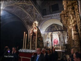 La Hermandad del Calvario inicia sus cultos a Nuestra Señora de la Presentación en la Parroquia de la Magdalena